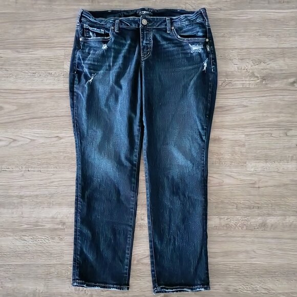 Silver Jeans Sam Boyfriend Stretch Jeans - Women's 16 - Picture 1 of 4